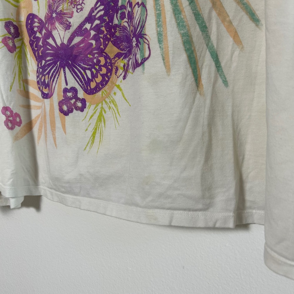 Butterfly floral y2k top sz‎ 5x - Picture 4 of 9